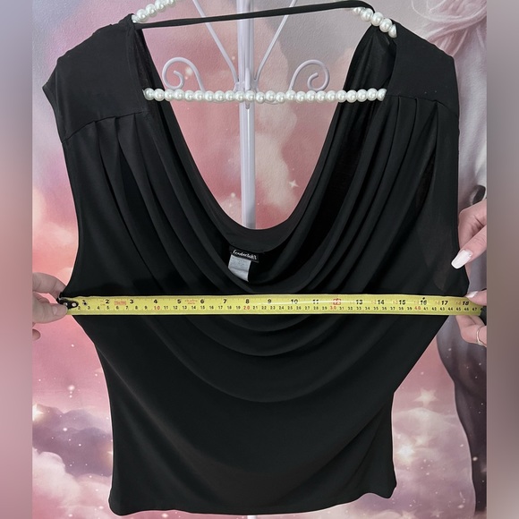 Beautiful classic black top for any occasion. size small-medium - Picture 7 of 8
